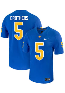 Zachary Crothers   Pitt Panthers Blue Football NIL Name And Number Football Jersey