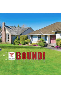 Ball State Cardinals Bound Yard Sign - White