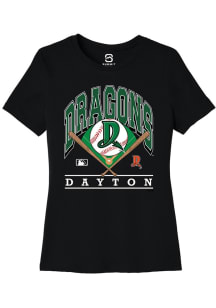 Summit Sportswear Dayton Dragons Womens Black Homefield Short Sleeve T-Shirt
