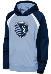 Sporting Kansas City Youth Light Blue Fierce Striker Long Sleeve Hoodie