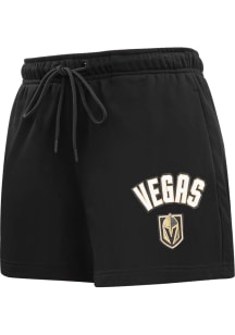 Pro Standard Vegas Golden Knights Womens Black Classic Chenille Shorts