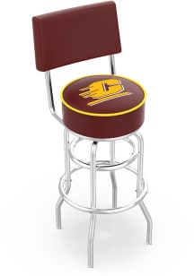 Central Michigan Chippewas Double-Ring Swivel with Back Pub Stool - Black