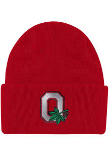LogoFit Ohio State Buckeyes North Pole Baby Knit Hat - Red