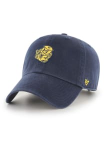 47 Michigan Wolverines Vintage Sailor Clean Up Adjustable Hat - Navy Blue
