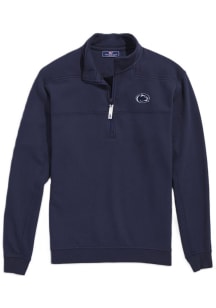 Vineyard Vines Penn State Nittany Lions Mens Navy Blue Shep Shirt Long Sleeve Qtr Zip Pullover