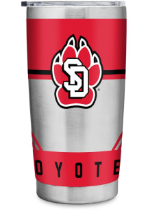 South Dakota Coyotes 20oz Stainless Steel Tumbler - Silver