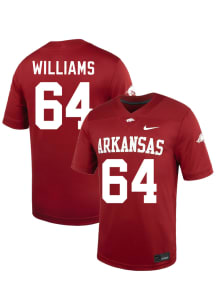 Bryant Williams  Nike Arkansas Razorbacks Cardinal Red NIL Name And Number Football Jersey