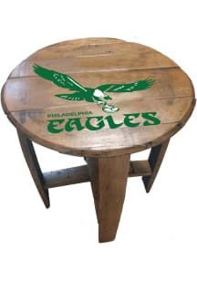 Imperial Philadelphia Eagles vintage Oak Barrel Table Brown End Table