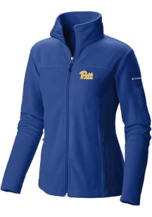 Columbia Pitt Panthers Womens Blue Give and Go II Fleece Light Weight Jacket