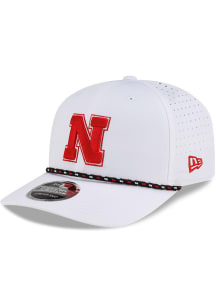 New Era Nebraska Cornhuskers White Rope Rope 9SEVENTY Stretch Snap Adjustable Hat - White