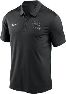 Nike Iowa State Cyclones Mens Black Logo Helmet Short Sleeve Polo