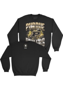 Mattea Casale Purdue Boilermakers Mens Black NIL Graphic Player Crew