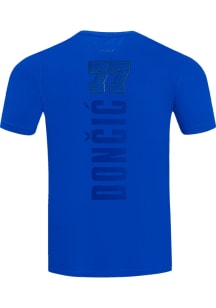Luka Doncic Dallas Mavericks Blue Triple Tonal Vert Stack Short Sleeve Player T Shirt