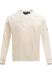Pro Standard St Louis Blues Mens White Neutral Long Sleeve Fashion Sweatshirt