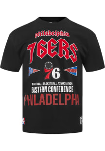 Pro Standard Philadelphia 76ers Black City Tour Short Sleeve T Shirt