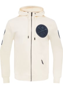 Pro Standard Denver Nuggets Mens White Triple Tonal Long Sleeve Zip Fashion