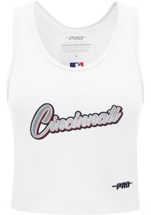 Pro Standard Cincinnati Reds Womens White Influence Tank Top