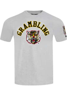 Pro Standard Grambling State Tigers Grey Classic Stacked Logo Short Sleeve Fashion T Shirt