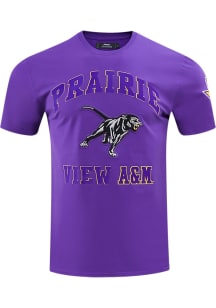 Pro Standard Prairie View A&M Panthers Purple Classic Stacked Logo Short Sleeve Fashion T Shirt