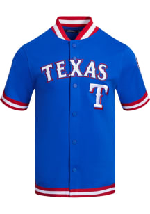Pro Standard Texas Rangers Mens Blue Classic Warm Up Baseball Jersey