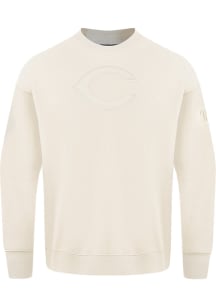 Pro Standard Cincinnati Reds Mens White Triple Cream Long Sleeve Fashion Sweatshirt