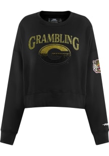 Pro Standard Grambling State Tigers Womens Black Jewels Crew Sweatshirt