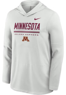Nike Minnesota Golden Gophers Mens Ash DriFit Lightweight Hood