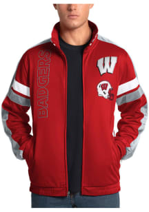 Wisconsin Badgers Mens Red Lay Up Track Jacket