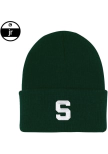 LogoFit Michigan State Spartans Green Jr Northpole Cuffed Youth Knit Hat
