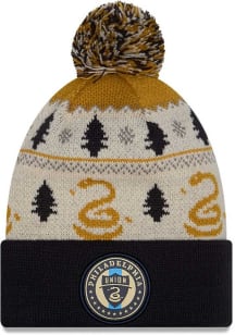 New Era Philadelphia Union Navy Blue DL McCalister Pom Cuff Mens Knit Hat