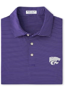 Peter Millar K-State Wildcats Mens Purple Hemlock Short Sleeve Fashion Polo