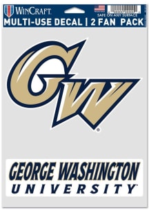 George Washington Revolutionaries Multi Use 2 Fan Pack Auto Decal - Gold