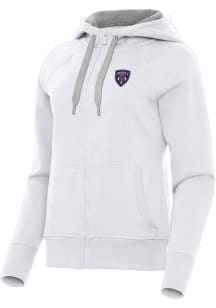 Antigua Louisville City FC Womens White Victory Long Sleeve Full Zip Jacket