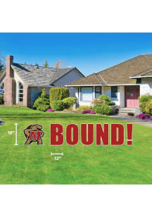 Maryland Terrapins Large Bound Yard Sign - Red