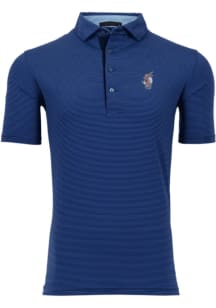Greyson Florida Gators Mens Blue Swinging Albert Saranac Short Sleeve Fashion Polo