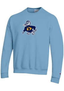 Champion Drexel Dragons Mens Blue Versa Twill Vault Dragon Long Sleeve Crew Sweatshirt