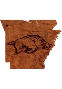 Arkansas Razorbacks Cherry Sign - Brown