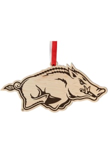 Arkansas Razorbacks Maple Ornament - Brown