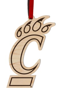 Cincinnati Bearcats Maple Ornament - Brown