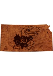 Kansas Jayhawks Cherry Sign - Brown