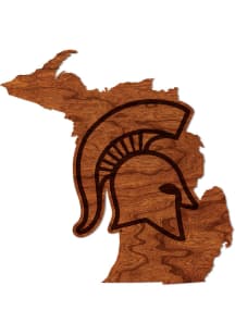 Michigan State Spartans Cherry Sign - Brown