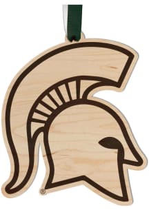 Michigan State Spartans Maple Ornament - Brown