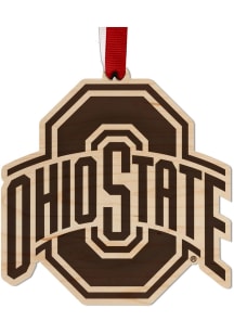 Ohio State Buckeyes Maple Ornament
