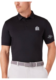 Mizzen+Main Iowa State Cyclones Mens Black Versa Short Sleeve Fashion Polo