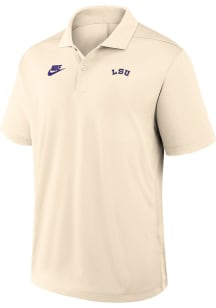 Nike LSU Tigers Mens White Victory Plus Primetime Short Sleeve Polo