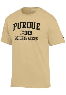 Champion Purdue Boilermakers Gold Big Ten Jersey Short Sleeve T Shirt