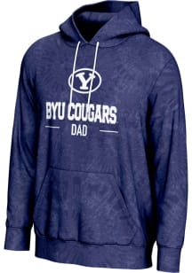 ProSphere BYU Cougars Mens Navy Blue Dad Long Sleeve Hoodie