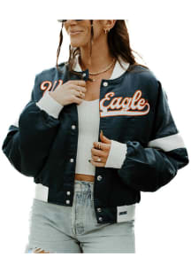 Gameday Social Auburn Tigers Womens Navy Blue Varsity Light Weight Jacket