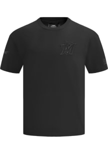 Pro Standard Miami Marlins Black Neutral Short Sleeve Fashion T Shirt