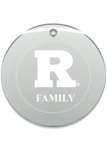 Rutgers Scarlet Knights Family Round Ornament - White